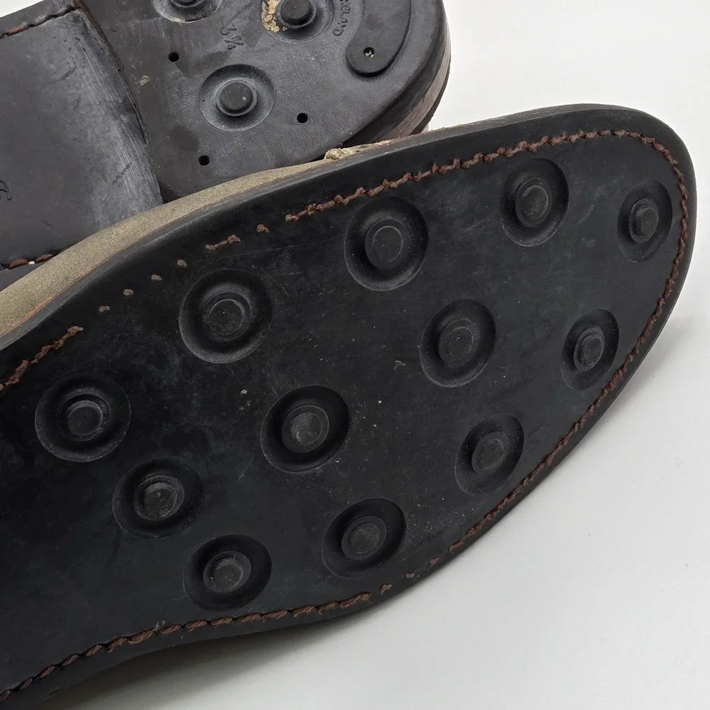 Allen Edmonds Mens 15 Olive Green Cap Toe Brogue Oxford Dress Shoes Dainite USA